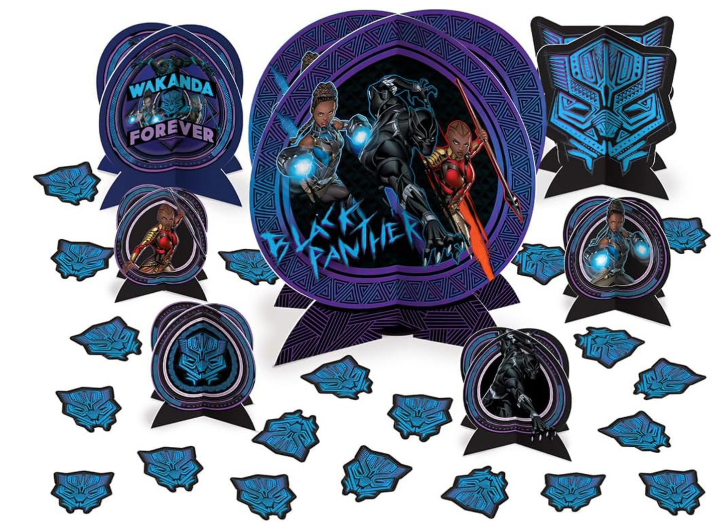 Black Panther Wakanda Forever Table Centerpiece Kit 1ct