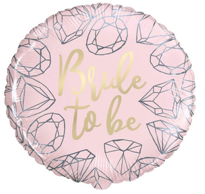 Pink Diamond Bride To Be Foil Balloon 18 inch