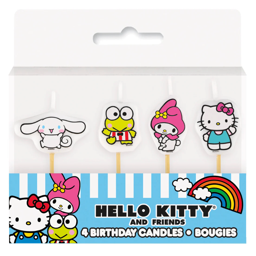 Hello Kitty and Friends Pick Candles 4ct