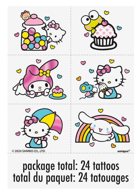 Hello Kitty and Friends Foil Tattoos 24ct