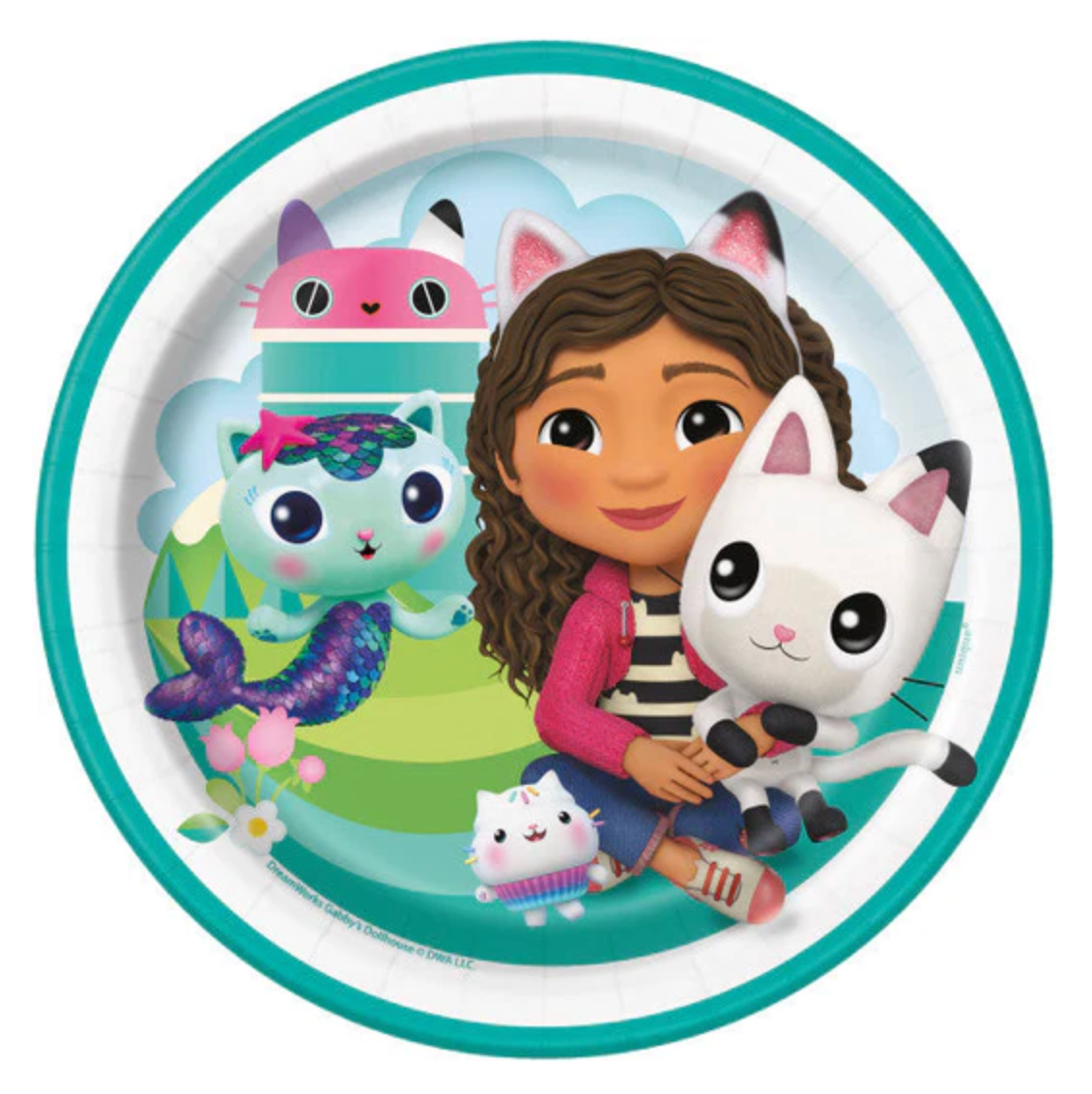 Gabbys Dollhouse Round 7 inch Dessert Plates 8ct