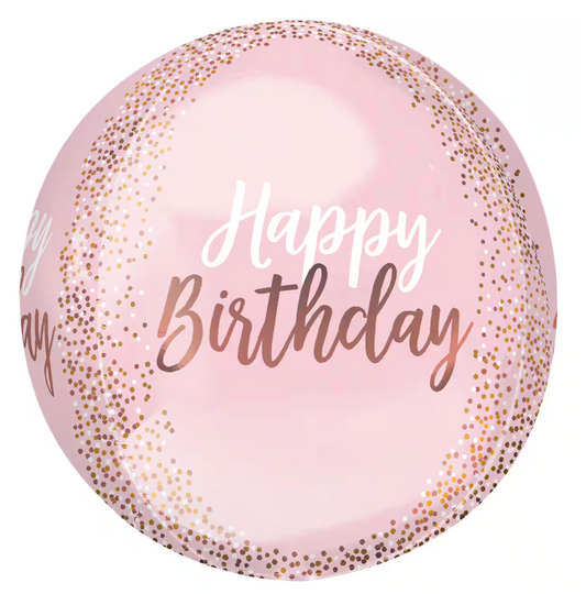 Anagram 16 inch Orbz Blush Foil Balloon 1ct