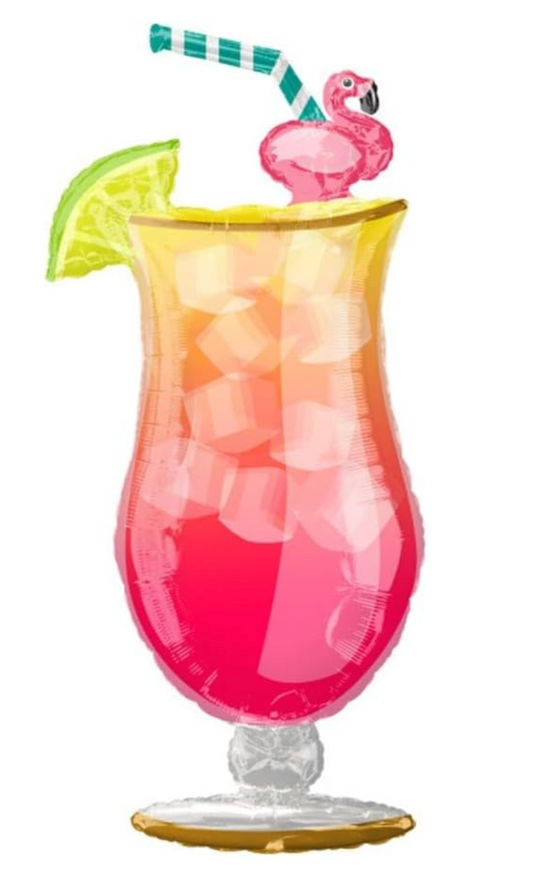 Anagram Tropical Drink 41 inch Foil Balloon 1ct