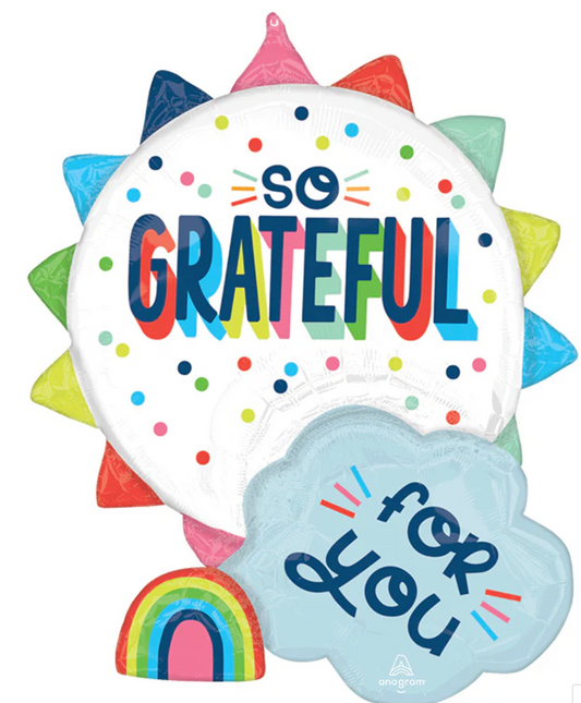 Anagram So Grateful For You 28 inch Foil Balloon 1ct