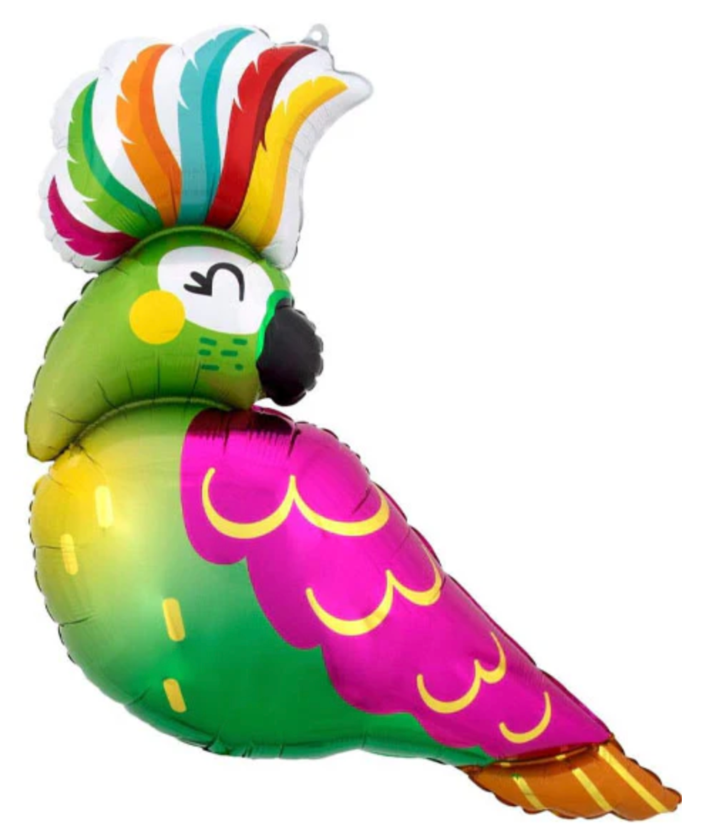 Anagram Tropical Parrot 30 inch Foil Balloon 1ct