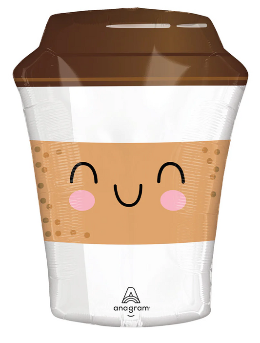 Anagram Coffee To Go 21 inch Foil Balloon 1ct