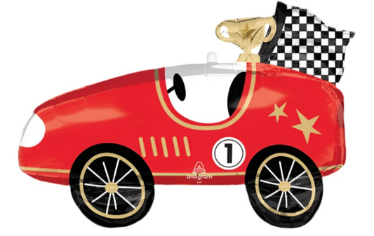 Anagram Race Cars 31 inch Foil Balloon 1ct