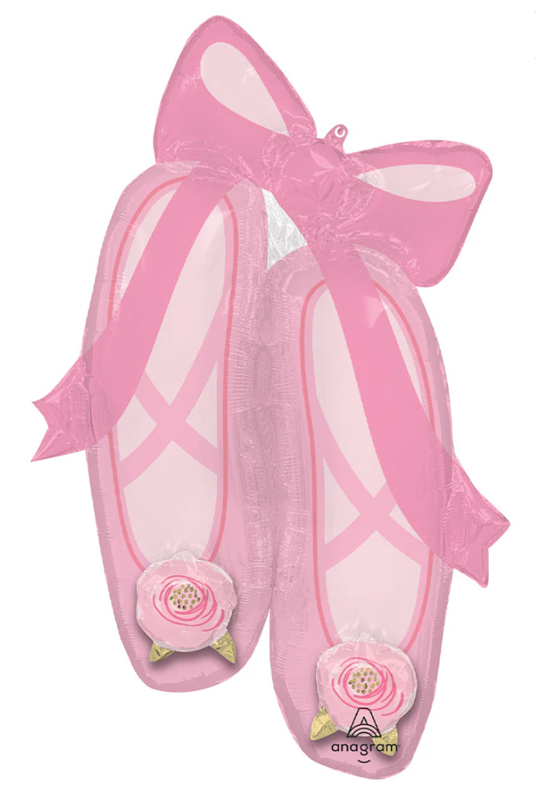 Anagram 40 inch Ballerina Slippers Foil Balloon 1ct