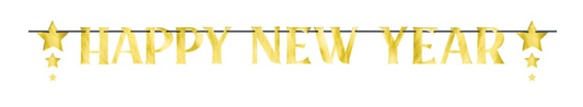 Happy New Year Star Letter Banner Bsg 1ct
