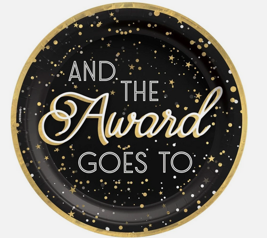 Platos redondos para la noche de premios, 10 pulgadas, 20 unidades