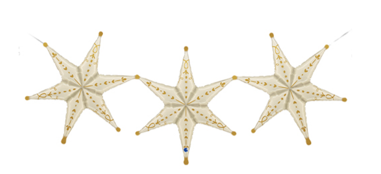 Grabo Deco Garland Stars 20 inch Foil Balloon