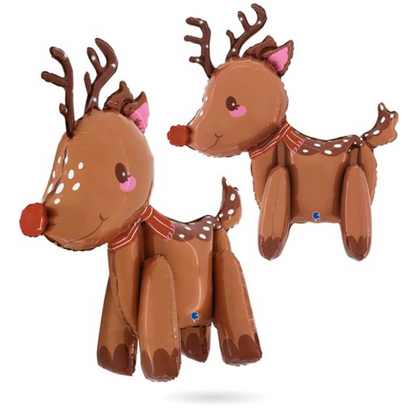 Grabo Tiny Reindeer 26 inch Foil Balloon 1ct