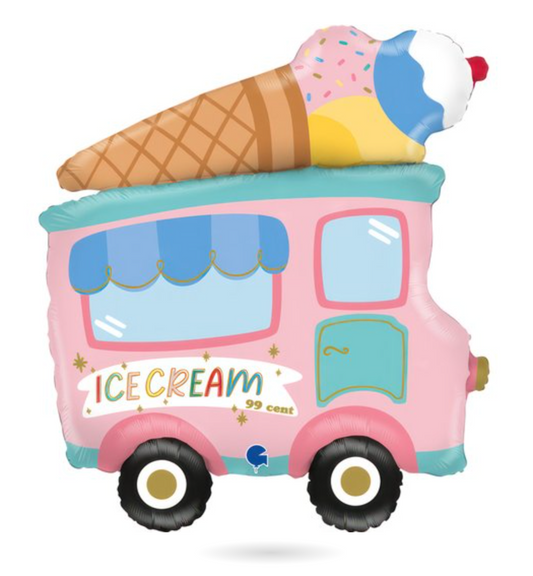 Grabo 60S Ice Cream Truck 29 inch Foil Balloon 1ct