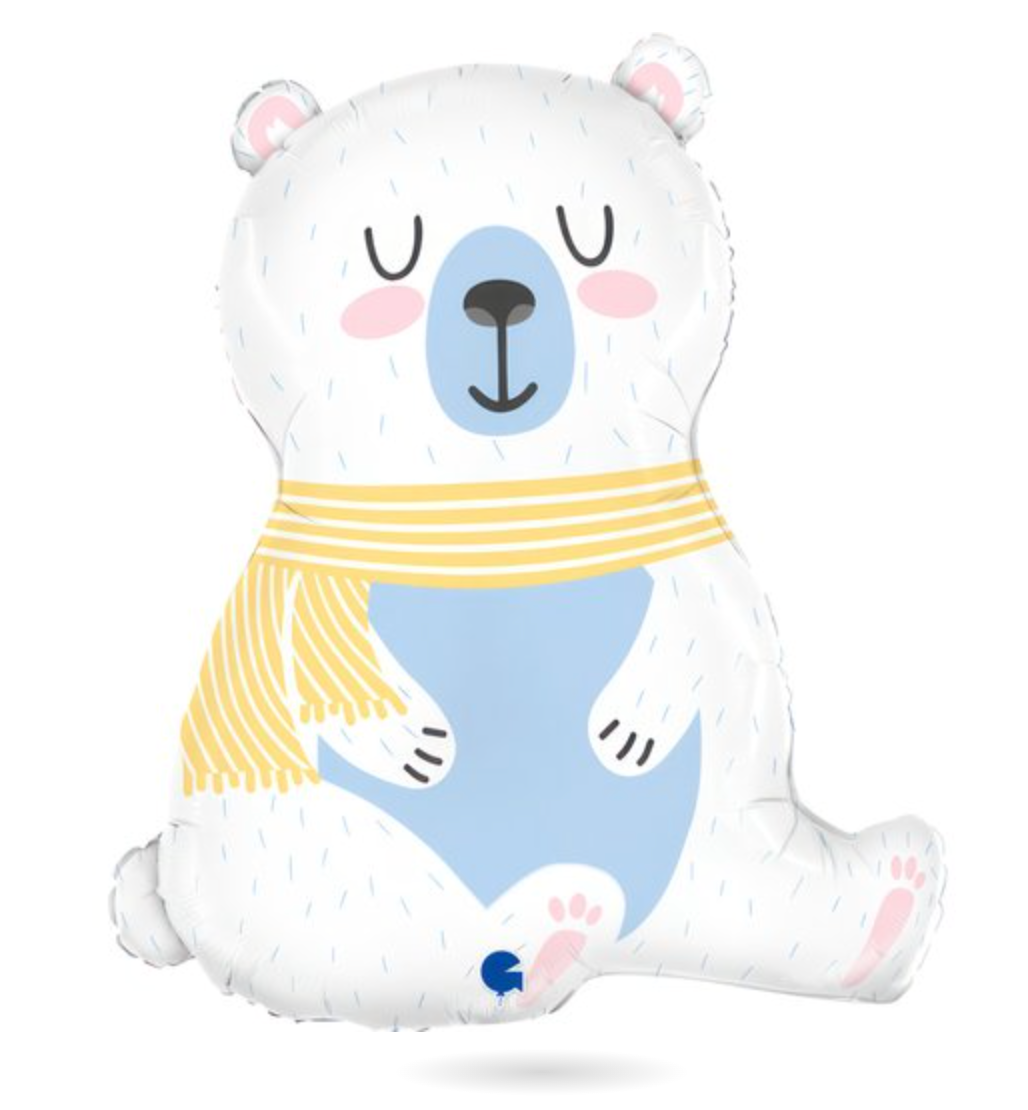 Grabo Polar Bear 29 inch Foil Balloon 1ct
