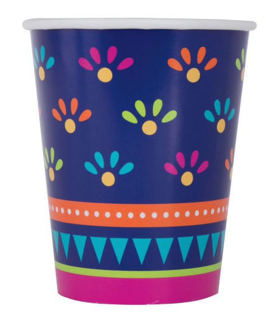 Boho Fiesta 9oz Paper Cups, 8ct