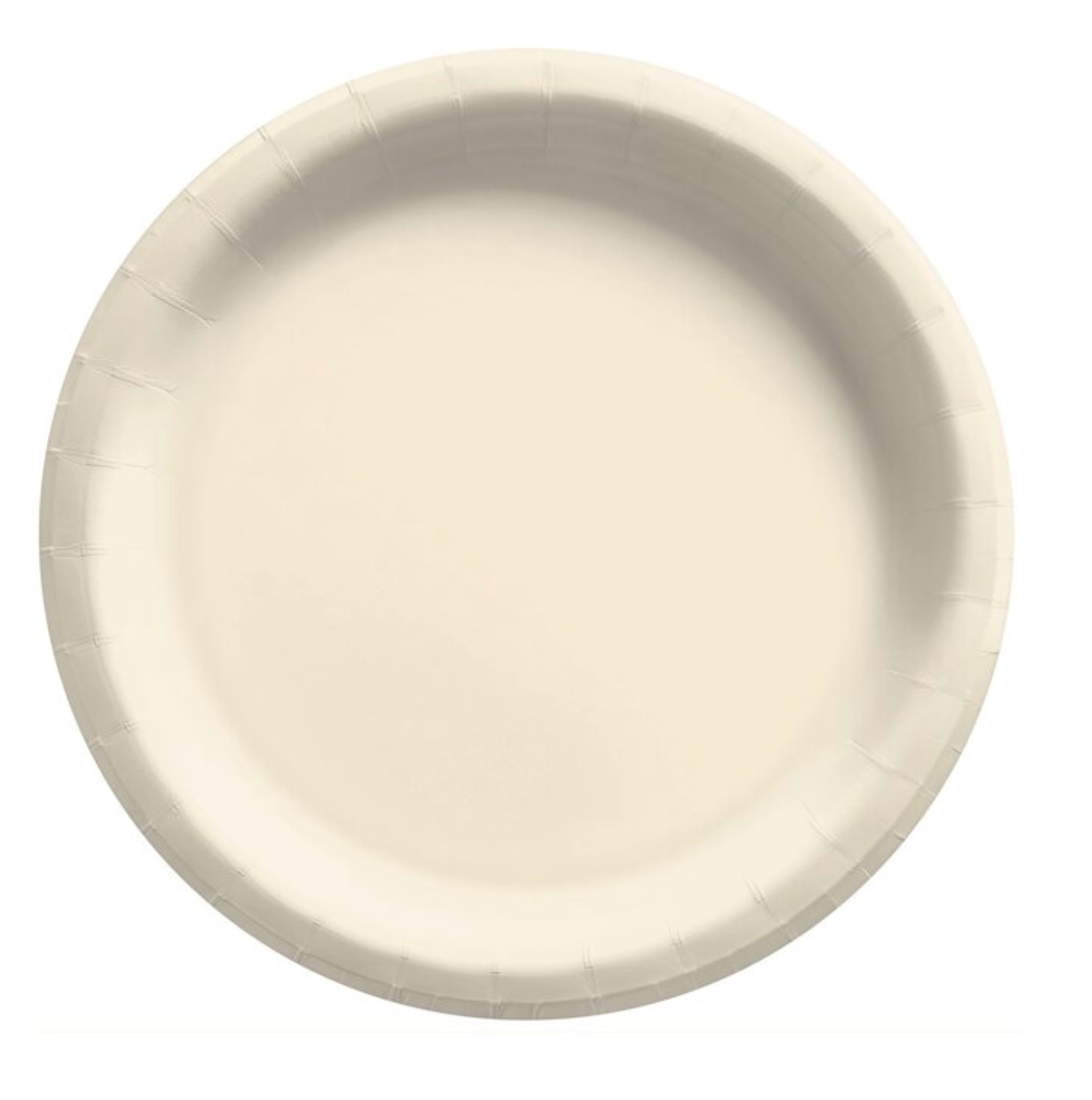 Vanilla Creme 7 inch Round Plates 20 ct