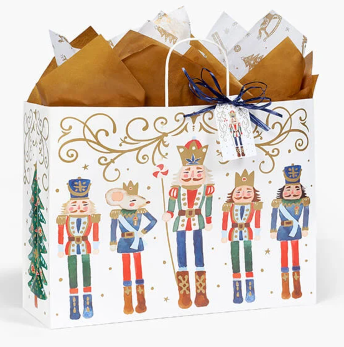 Christmas Nutcracker Noel Large Paper Gift Bag 1ct
