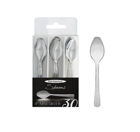Mini cuchara de plata de 30 ct