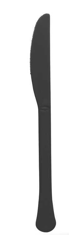 Cuchillo pesado negro azabache, 50 unidades