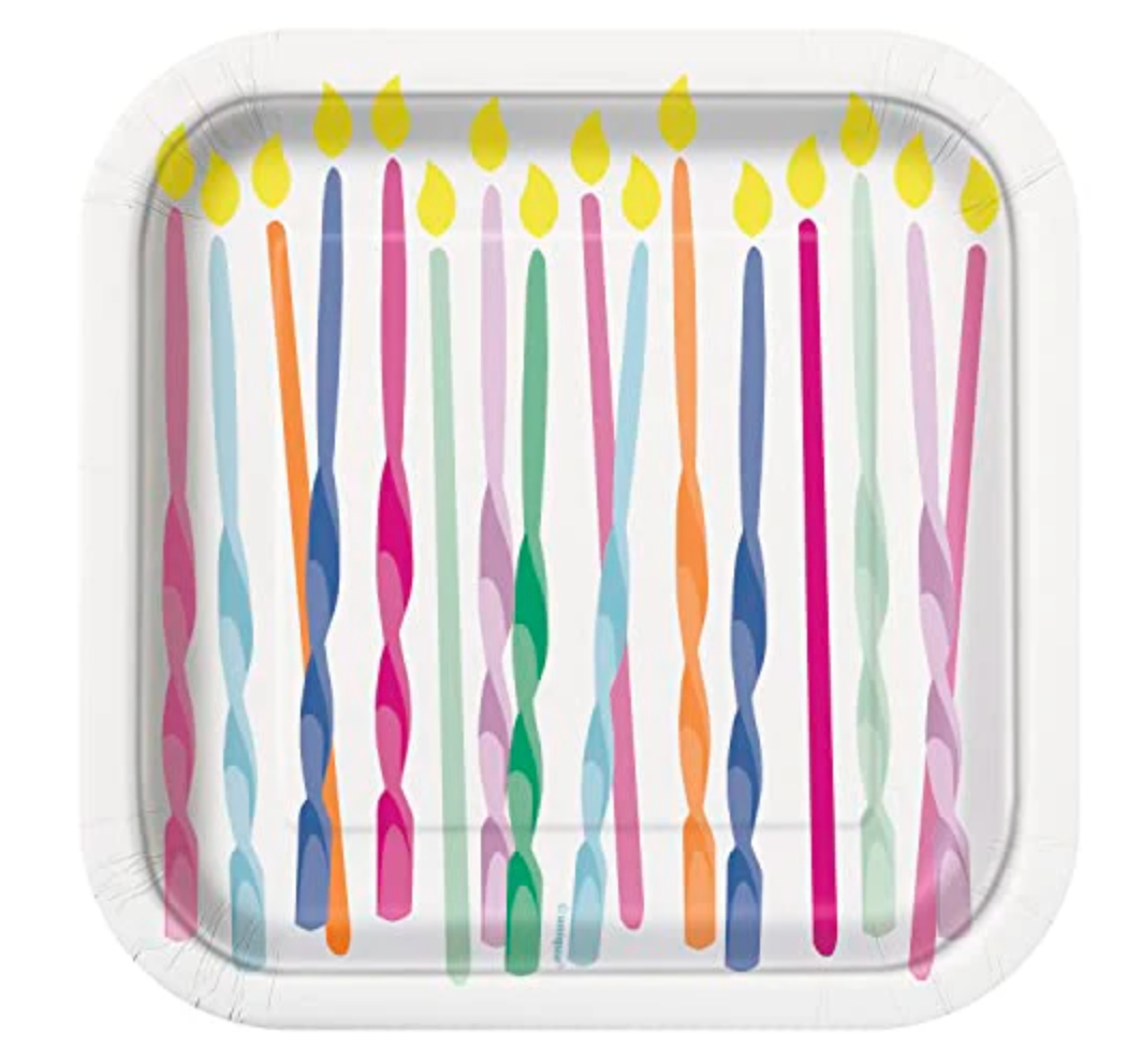 8 Pink Sprinkles 7in Plate