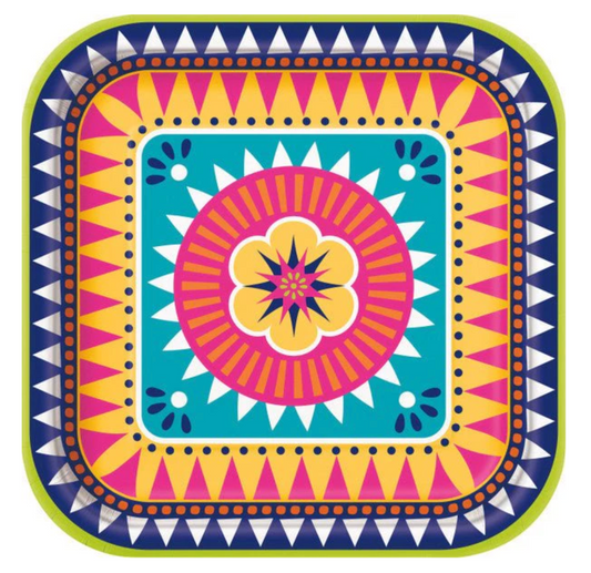Boho Fiesta Large Plate 8ct