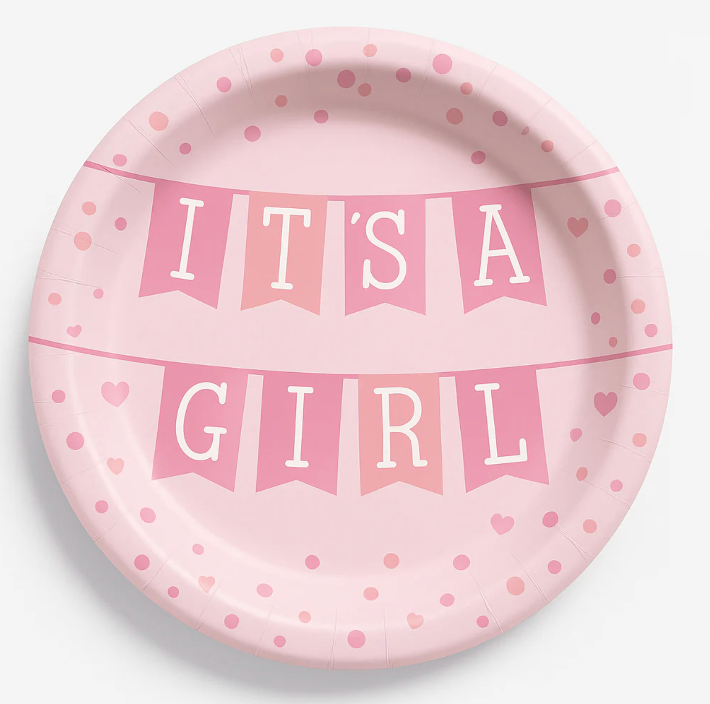 Plate 8.5in Its A Girl