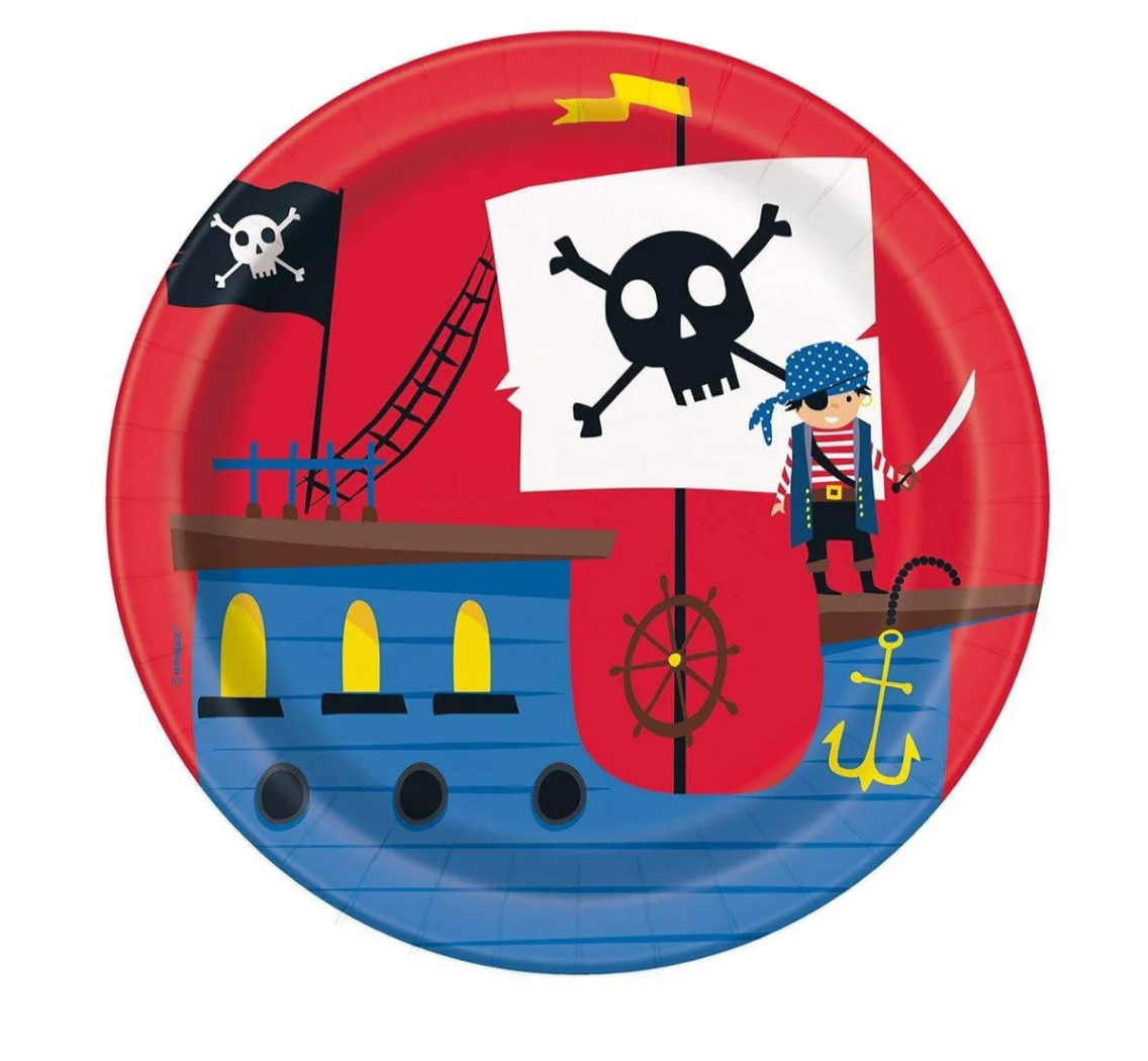 Ahoy Pirate Small Plate 8ct