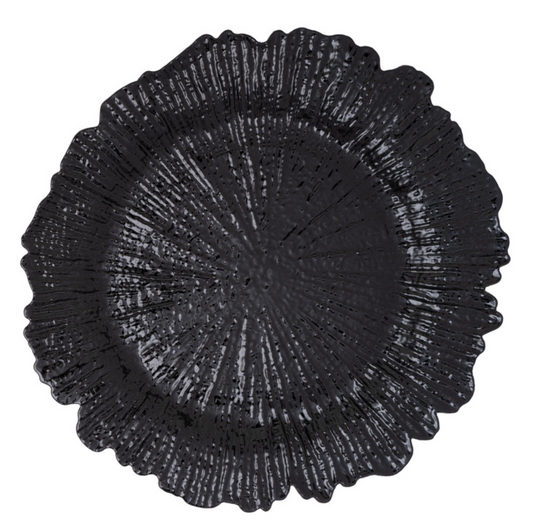 Reef Charger Plate 13in Black