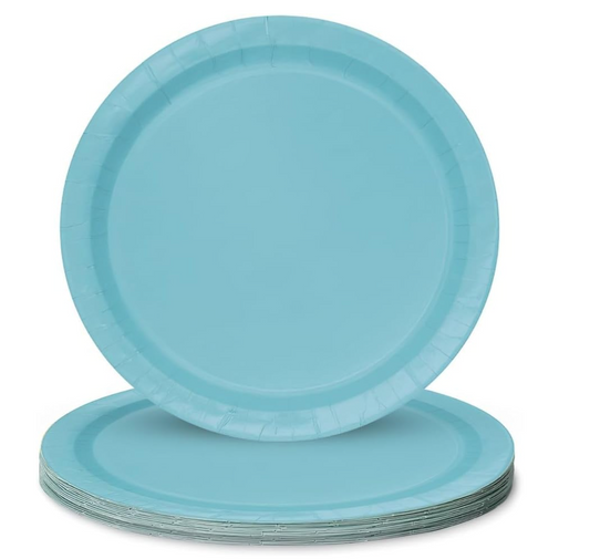 Plato Terrific Teal de 9 pulgadas, 16 unidades