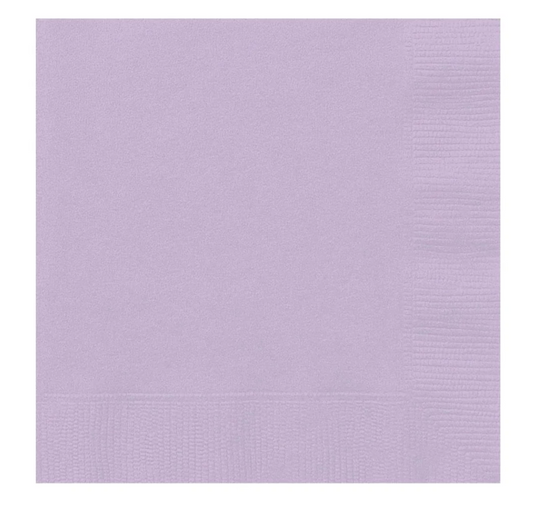 Lavender Beverage Napkins  40ct