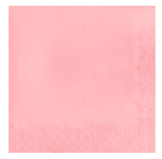Lovely Pink Beverage Napkins  40 ct