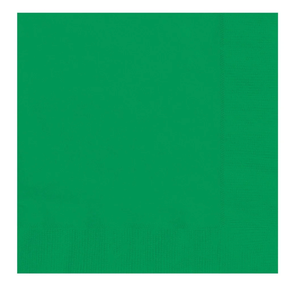 Emerald Green Beverage Napkins  40 ct