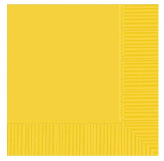Sunshine Yellow Beverage Napkins  40 ct