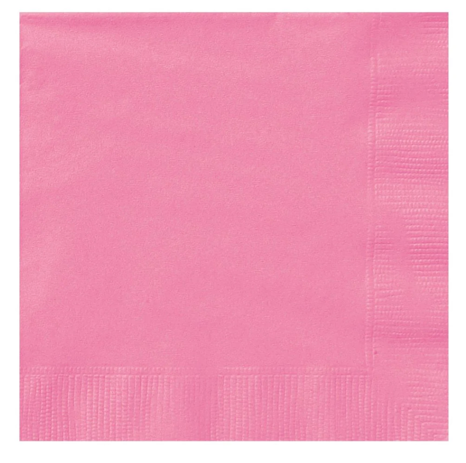 Hot Pink Beverage Napkins  40 ct