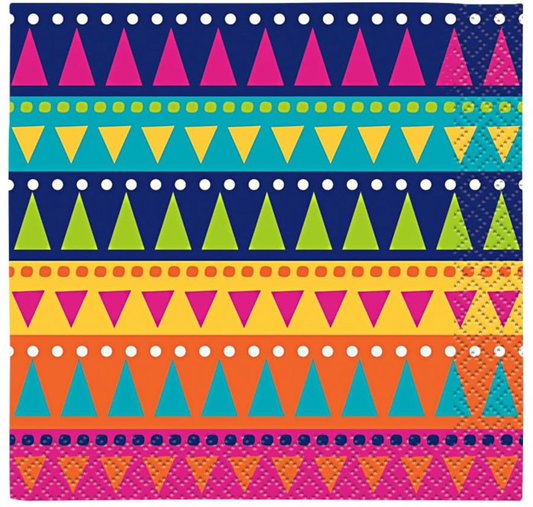 Boho Fiesta Beverage Napkins, 24ct