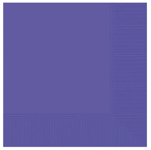 2-ply Beverage Napkins New Purple 40ct