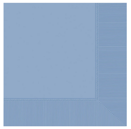 2-ply Beverage Napkins Pastel Blue 40ct