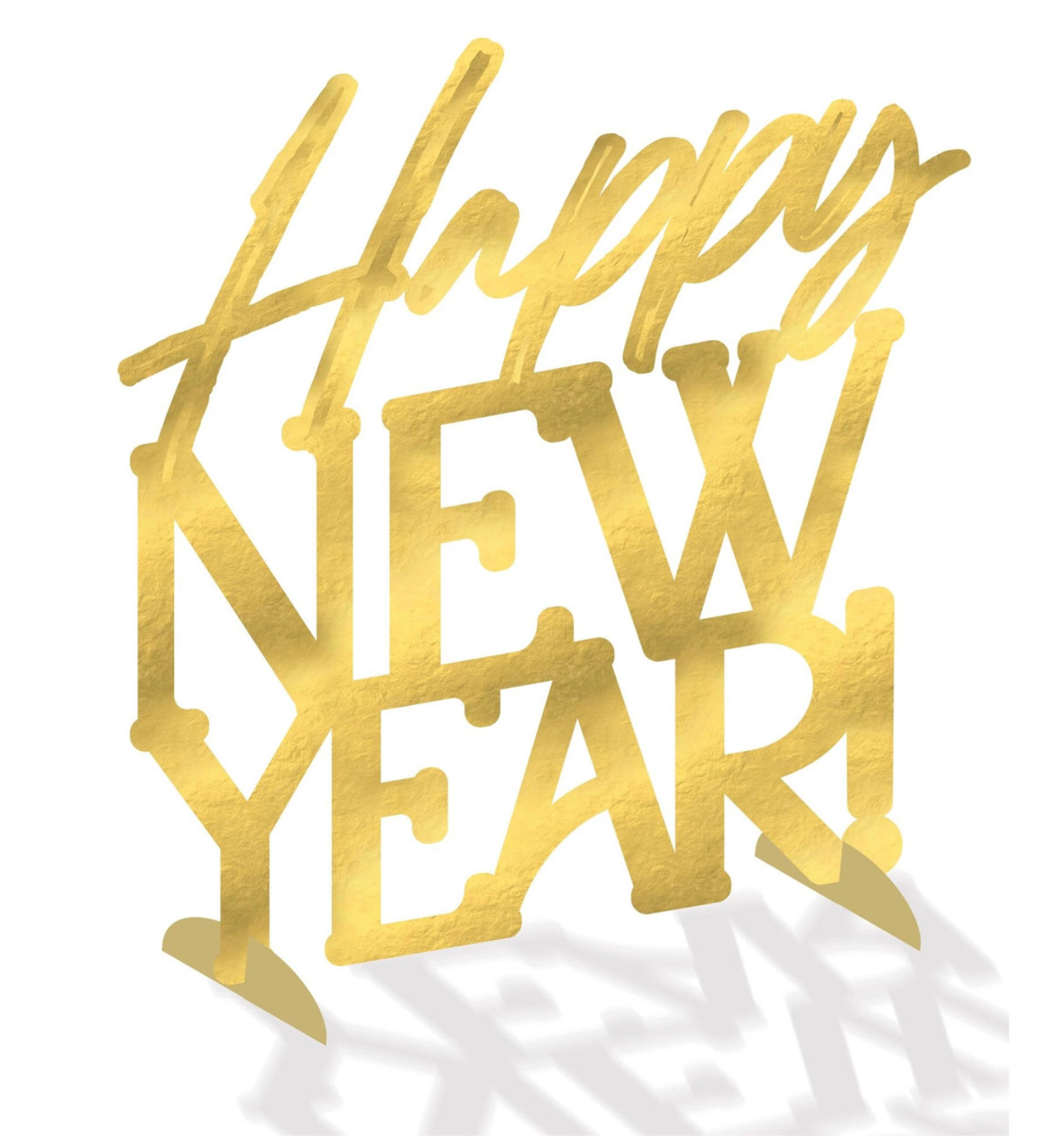 New Years Eve Golden Soiree Foil Centerpiece 1ct