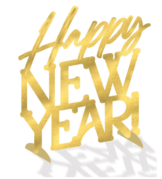 New Years Eve Golden Soiree Foil Centerpiece 1ct