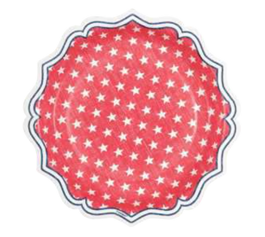 Classic Americana 8.25 inch Edge Plates 8ct