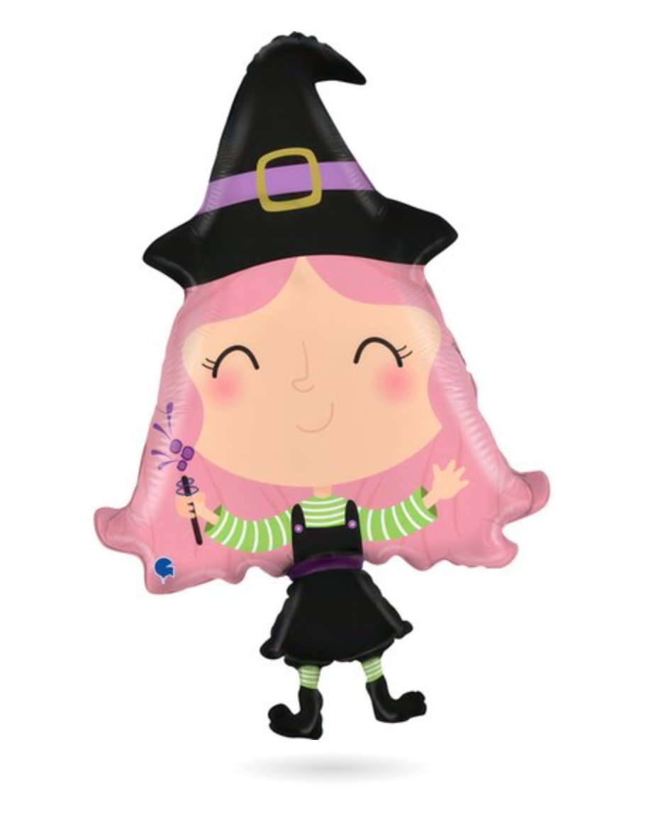 Grabo Halloween Lovable Witch 33 inch Foil Balloon 1ct