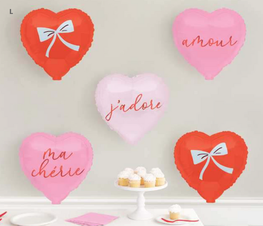 Valentines Day Cute Valentine Foil Balloon Wall Decoration Kit - Toy World Inc