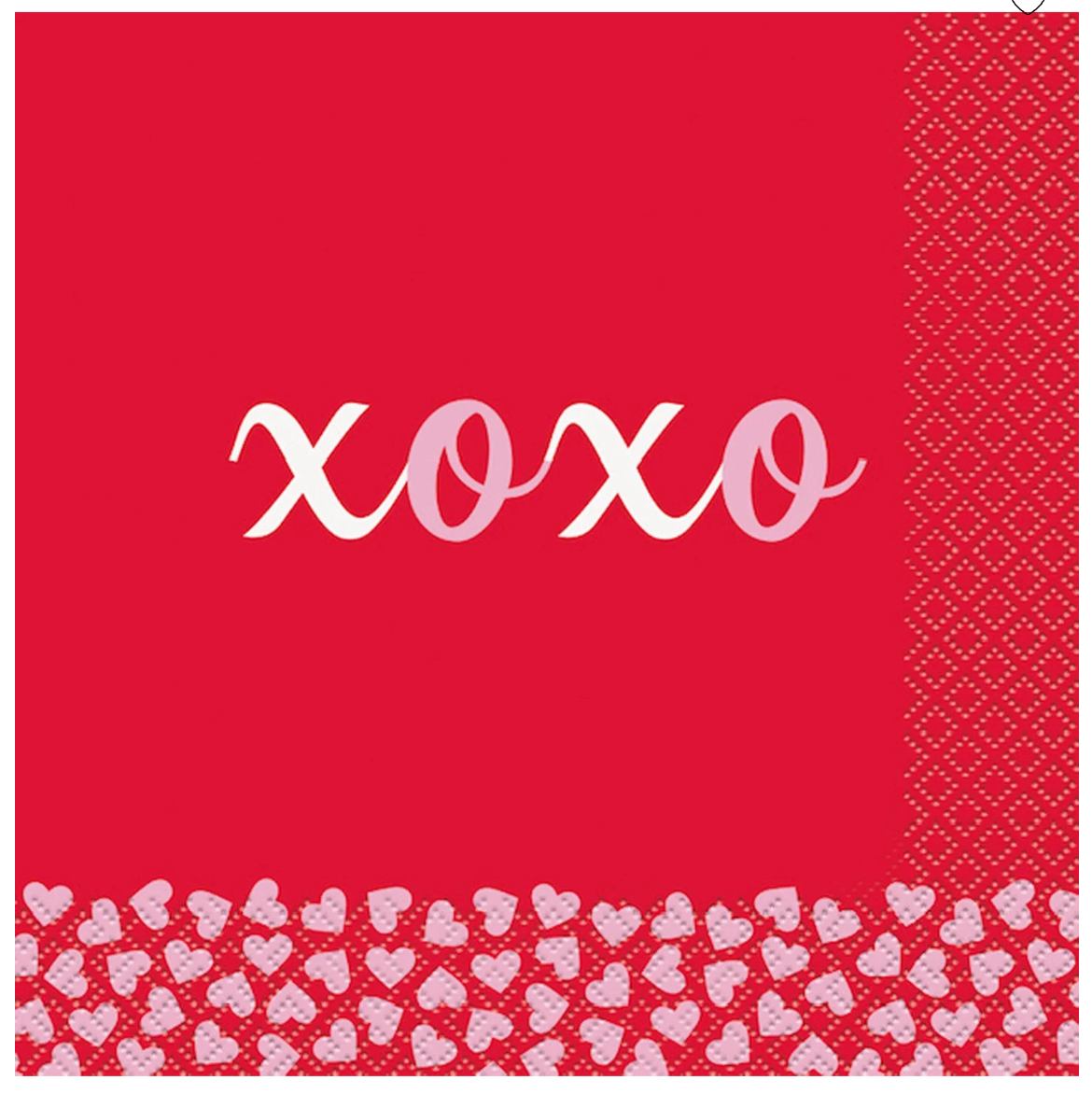 Valentines Day XOXO Luncheon Napkins 16ct - Toy World Inc