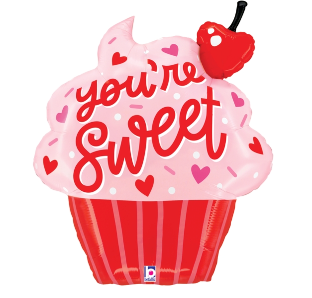 Betallic Youre Sweet Cupcake 30 inch Foil Balloon 1ct
