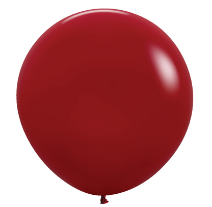 36 inch Sempertex Deluxe Imperial Red Latex Balloons 2ct