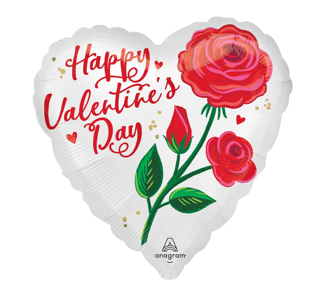 Anagram Satin Valentine 18 inch Foil Balloon 1ct