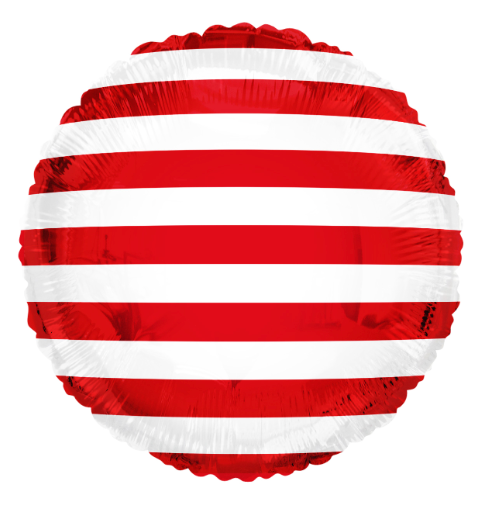 Tuftex USA Stripes 18 inch Circle Foil Balloon 1ct