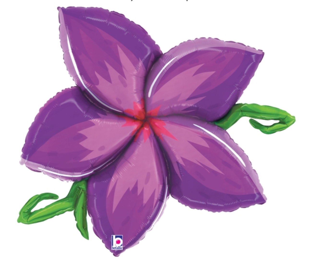Betallic Link Plumeria Purple 39 inch Foil Balloon 1ct