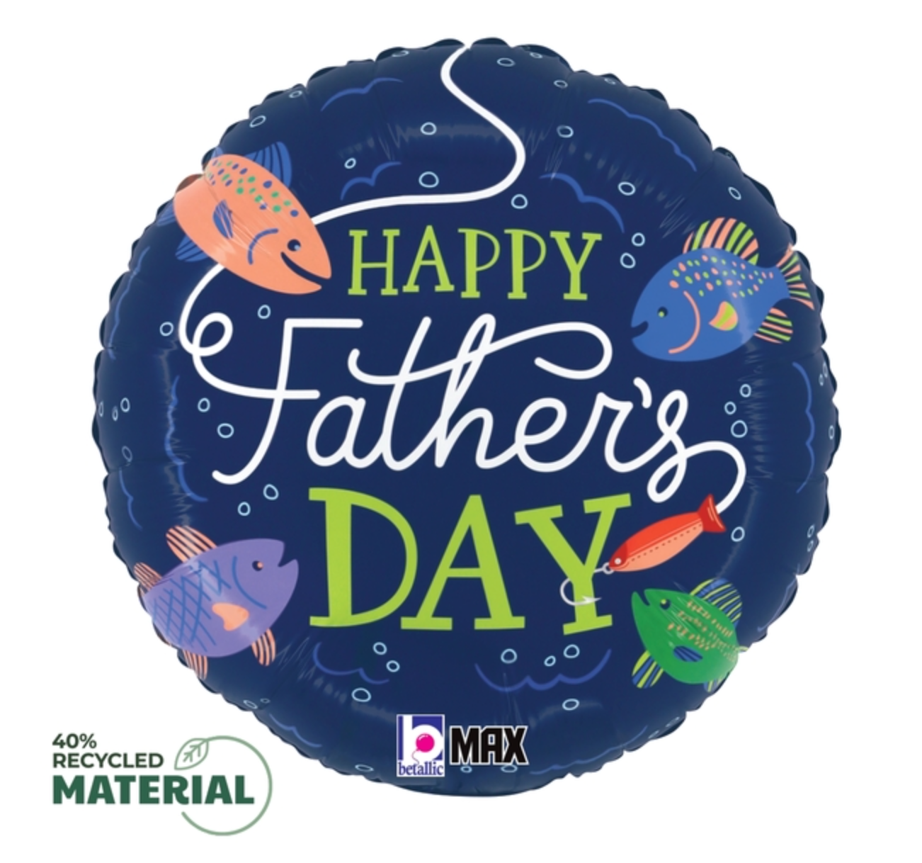 Betallic Fishing Fathers Day 18 inch Foil Balloon 1ct