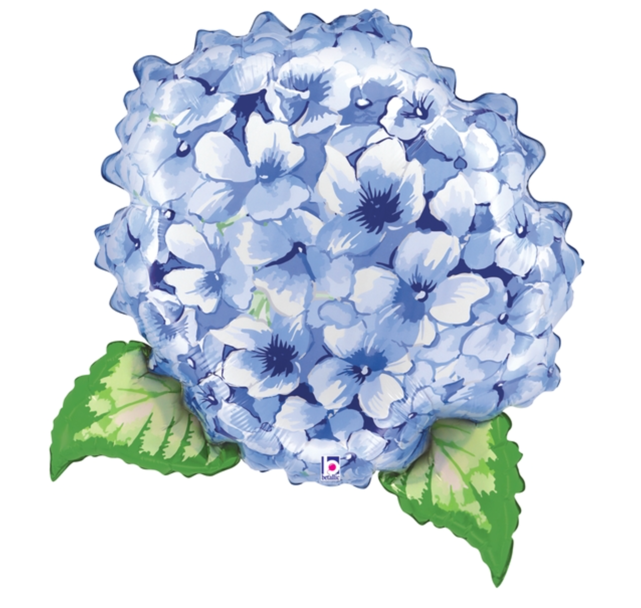 Betallic Hydrangea 32 inch Shaped Foil Balloon 1ct